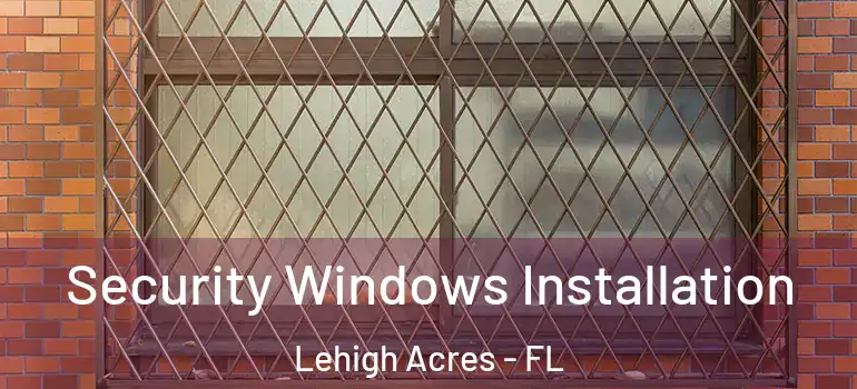  Security Windows Installation Lehigh Acres - FL